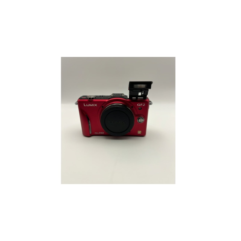 Red Panasonic Lumix Dmc- Gf2c With prime 14mm lens kit